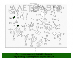 Actuator motor pentru controlul temperaturii pentru încălzirea și aerul condiționat al Mazda6 09-13.