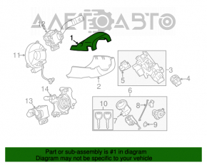 Învelișul coloanei de direcție Mazda6 09-13