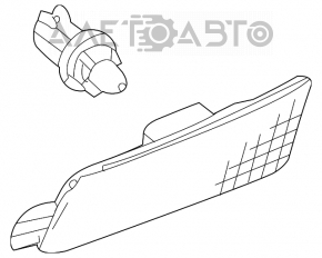 Reflectorul de colț al barei față dreapta Mazda6 09-13 nou OEM original