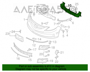 Amplificatorul de bara fata pentru Mazda6 09-13