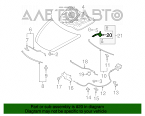 Петля капота правая Mazda6 09-13