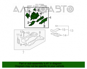 Panoul frontal stânga Mazda6 09-13, culoare bordo, fără stâlp.