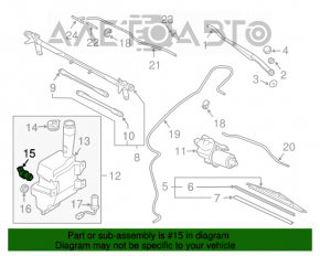 Motorul stropitorului de parbriz Mazda6 03-08