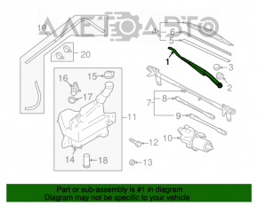 Поводок дворника левый Mazda6 09-13