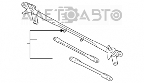 Trapezul de curățare a parbrizului cu motor pentru Mazda6 09-13