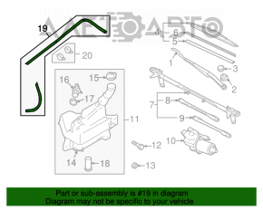 Furtunul de spălare a parbrizului pentru Mazda6 09-13