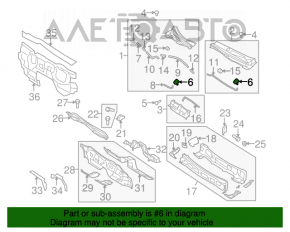 Injectoarele de spălare dreapta Mazda6 09-13