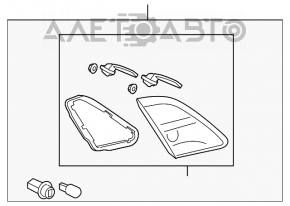 Lampa interioară pentru capacul portbagajului dreapta Mazda6 09-13