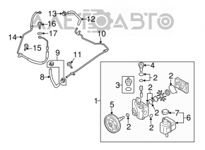 Furtun de presiune înaltă pentru direcția asistată Mazda6 09-13