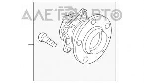 Rulment roata spate stanga Mazda6 09-13