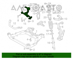 Maneta inferioară dreapta față Mazda6 09-13