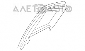 Стекло двери треугольник заднее правое Mitsubishi Galant 04-12