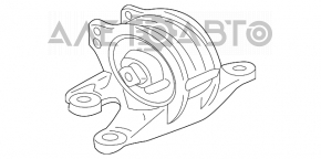 Подушка двигателя левая Mitsubishi Galant 04-12