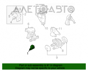 Pernele motorului din față Mitsubishi Galant 04-12