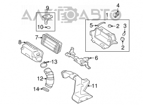 Contor de aer pentru Mitsubishi Galant 04-12