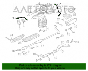 Sonda lambda pentru al doilea Mitsubishi Galant 04-12