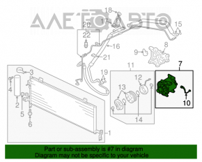 Compresorul de aer condiționat Mitsubishi Galant 04-12