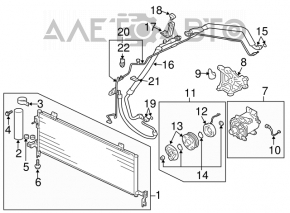 Compresorul de aer condiționat Mitsubishi Galant 04-12