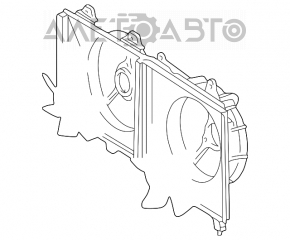 Difuzorul capacului radiatorului gol Mitsubishi Galant 04-12