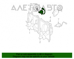 Motorul ventilatorului de răcire dreapta pentru Mitsubishi Galant 04-12.