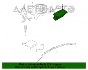 Airbag-ul pasagerului din bordul Mitsubishi Galant 04-12.