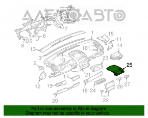 Capacul panoului frontal al display-ului Mitsubishi Galant 04-12