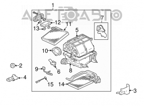 Actuator motor pentru acționarea ventilatorului de încălzire și aer condiționat pentru Mitsubishi Galant 04-12.