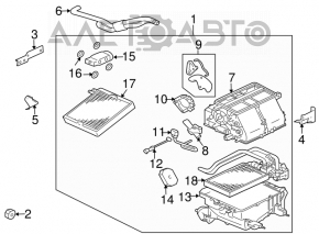 Радиатор отопителя печки Mitsubishi Galant 04-12