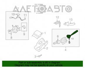 Comutatorul de sub volan dreapta Mitsubishi Galant 04-12