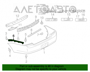 Suportul pentru bara spate dreapta Mitsubishi Galant 04-12