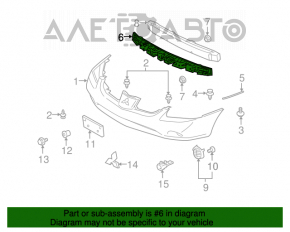 Absorbantul de bara fata pentru Mitsubishi Galant 04-12