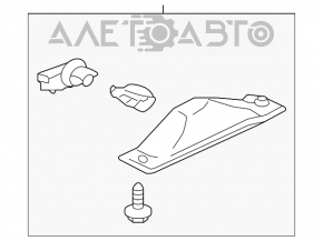 Iluminarea numărului capacului portbagajului Mitsubishi Galant 04-12