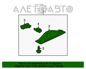 Iluminarea numărului capacului portbagajului Mitsubishi Galant 04-12