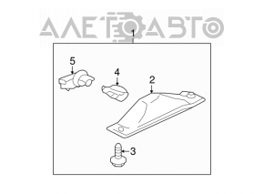 Iluminarea numărului capacului portbagajului Mitsubishi Galant 04-12