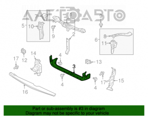 Bara de televizor de jos Mitsubishi Galant 04-12