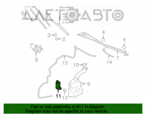 Motorul de spălare a parbrizului Mitsubishi Galant 04-12