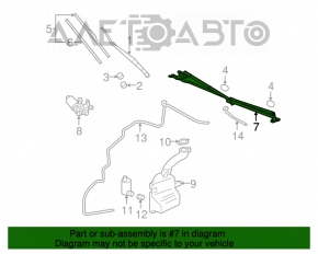 Matura de curățare a parbrizului pentru Mitsubishi Galant 04-12.