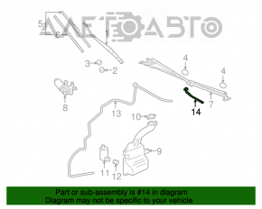 Injectoarele de spălare stânga Mitsubishi Galant 04-12