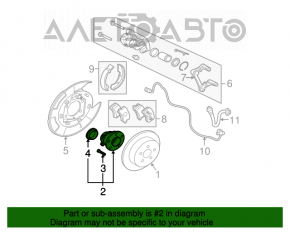 Ступица задняя правая Mitsubishi Galant 04-12