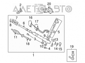 Bară de direcție cu capăt de tijă dreapta pentru Mitsubishi Galant 04-12