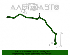 Stabilizatorul frontal Mitsubishi Galant 04-12