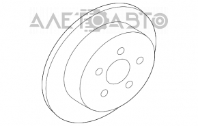 Placă de frână spate stânga Mitsubishi Galant 04-12