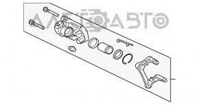 Суппорт задний правый Mitsubishi Galant 04-12