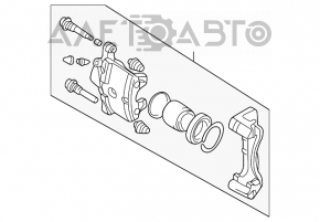 Suportul din față dreapta pentru Mitsubishi Galant 04-12.