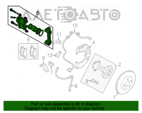 Suportul frontal stânga Mitsubishi Galant 04-12