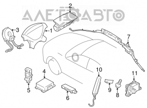 Датчик подушки безопасности дверь правый Mitsubishi Galant 04-12