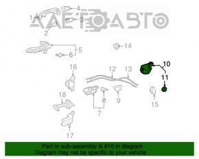 Blocare ușă spate dreapta Toyota Prius 2004-2009