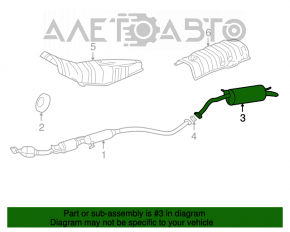 Silentioasa spate cu teava Toyota Prius 20 04-09