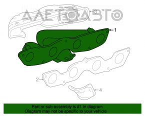 Коллектор выпускной Toyota Prius 20 04-09