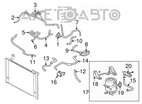 Pompa de răcire a invertorului Toyota Prius 2004-2009 fără suport